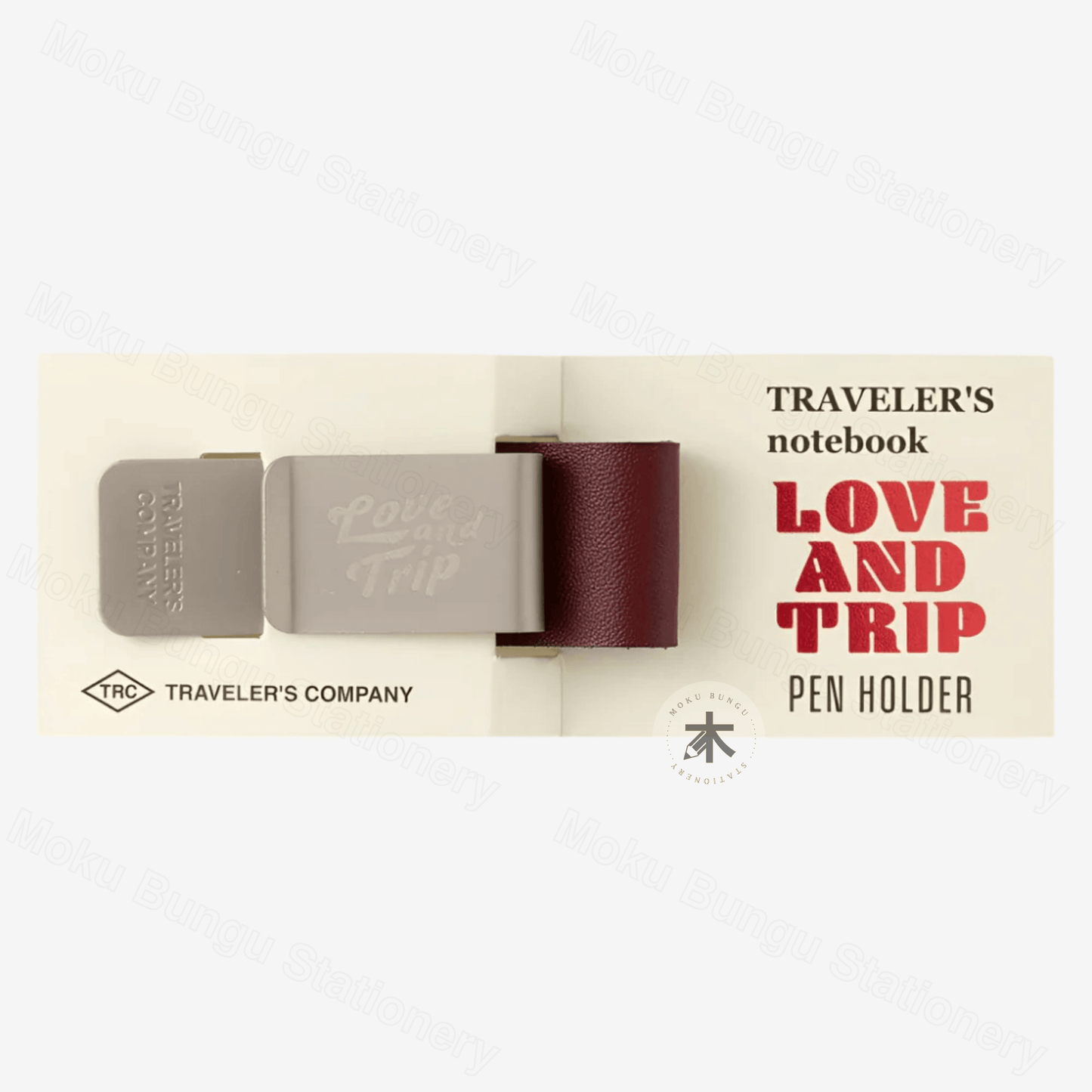 TRAVELER'S notebook Accessory - Regular & Passport Size - Pen Holder - Red - Limited Edition - LOVE AND TRIP