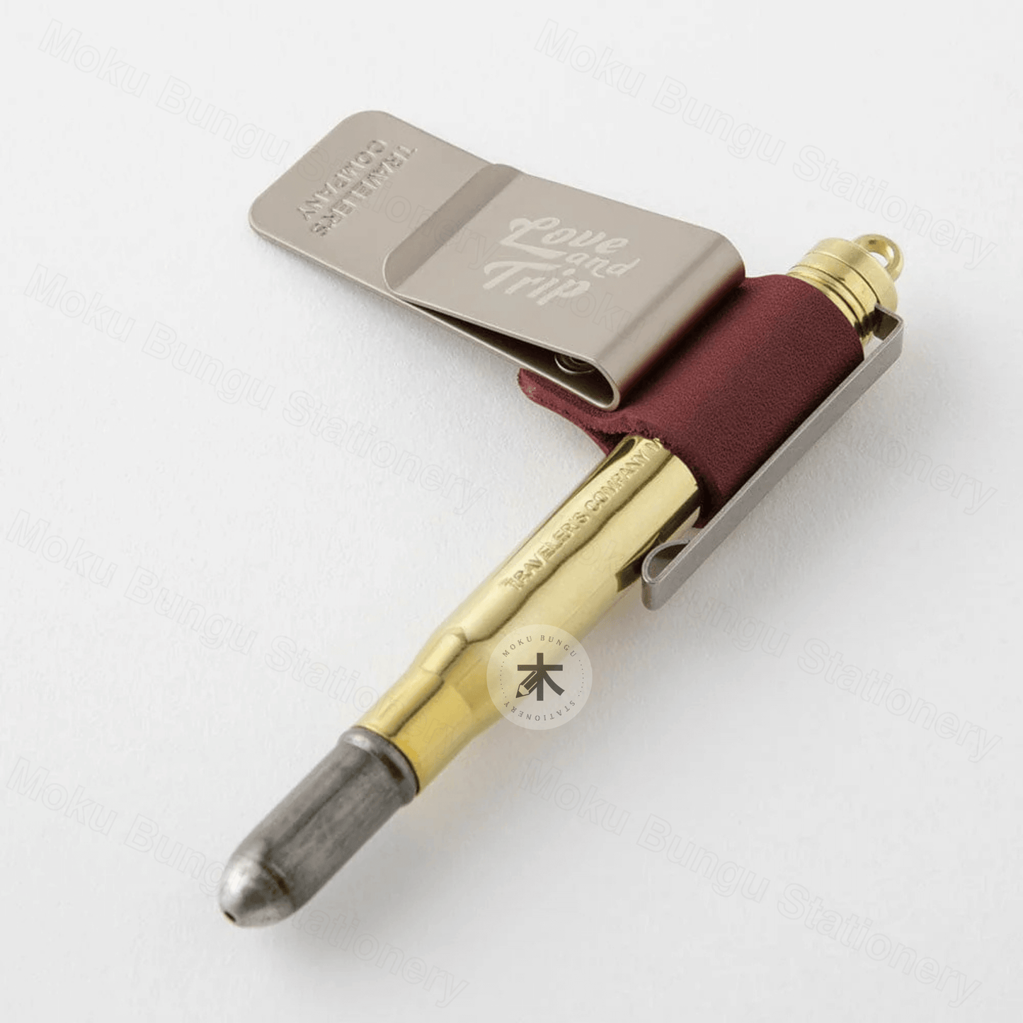 TRAVELER'S notebook Accessory - Regular & Passport Size - Pen Holder - Red - Limited Edition - LOVE AND TRIP