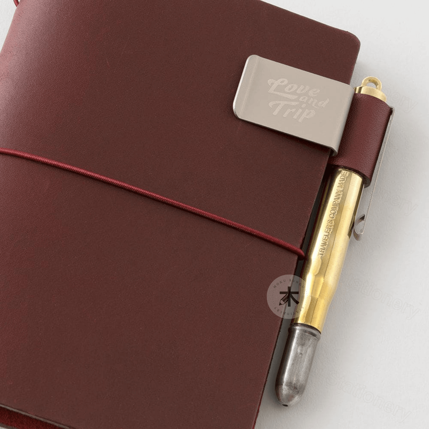 TRAVELER'S notebook Accessory - Regular & Passport Size - Pen Holder - Red - Limited Edition - LOVE AND TRIP