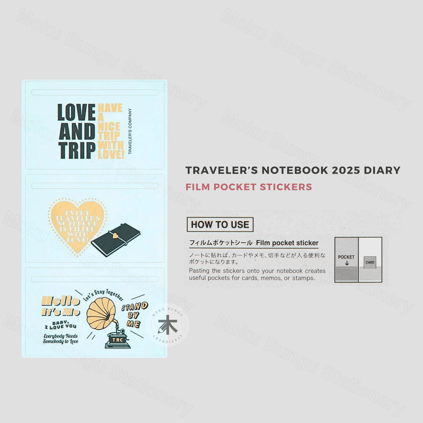 TRAVELER'S notebook Accessory - Regular & Passport Size - 2025 Diary - Sticker Set