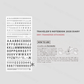 TRAVELER'S notebook Accessory - Regular & Passport Size - 2026 Diary - Sticker Set
