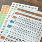 TRAVELER'S notebook Accessory - Regular & Passport Size - 2027 Diary - Sticker Set