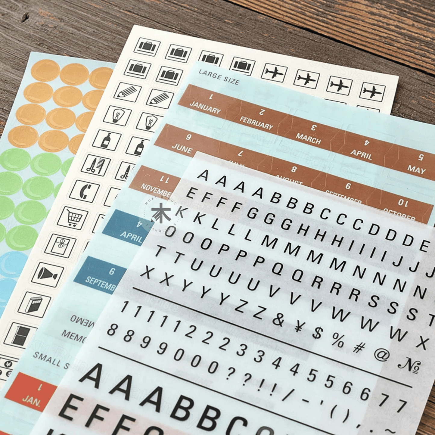 TRAVELER'S notebook Accessory - Regular & Passport Size - 2027 Diary - Sticker Set