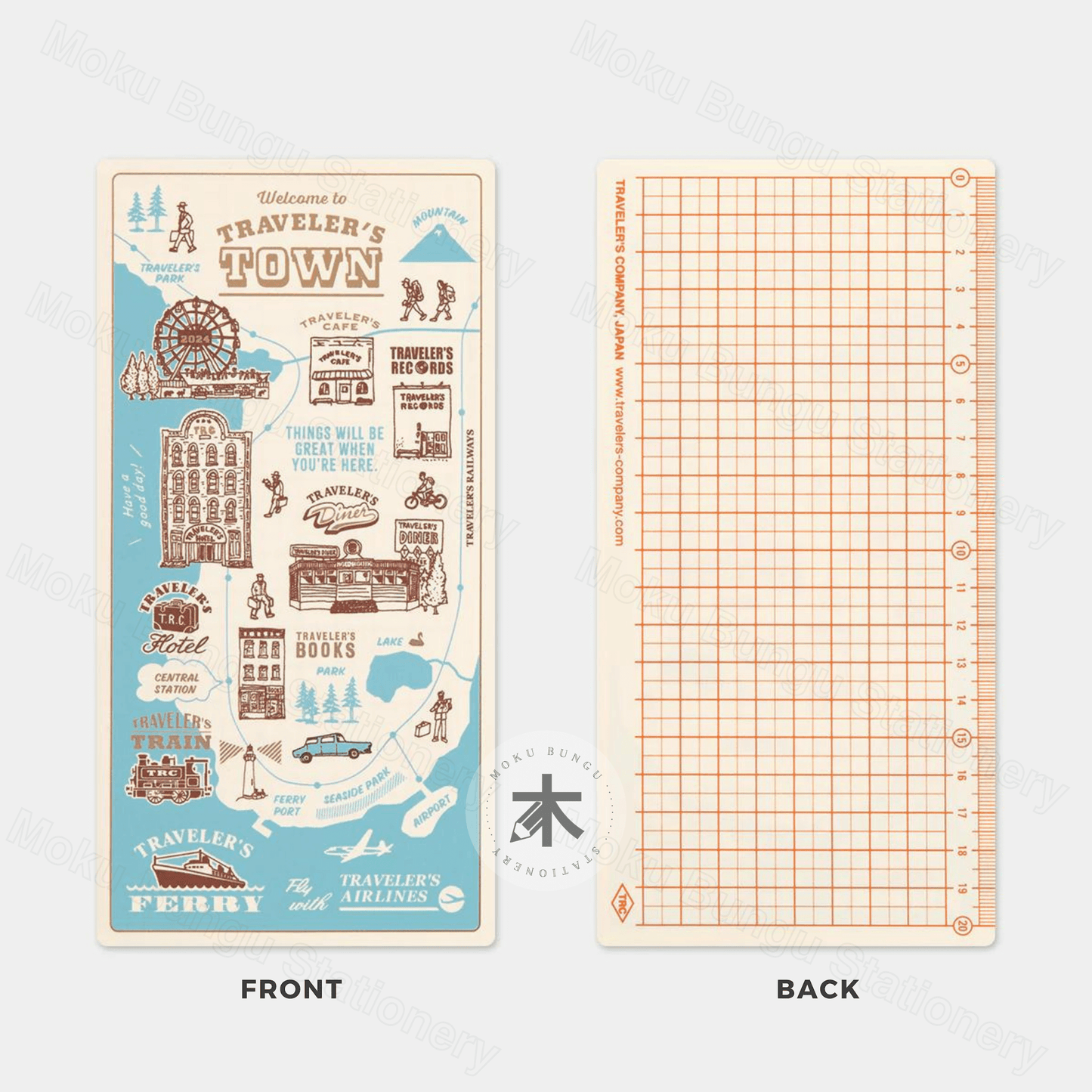 TRAVELER'S notebook Accessory - Regular Size - 2024 Diary - Backing Sheet