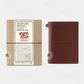 TRAVELER'S notebook Leather Cover Starter Kit - Passport Size - Red - Limited Edition - LOVE AND TRIP