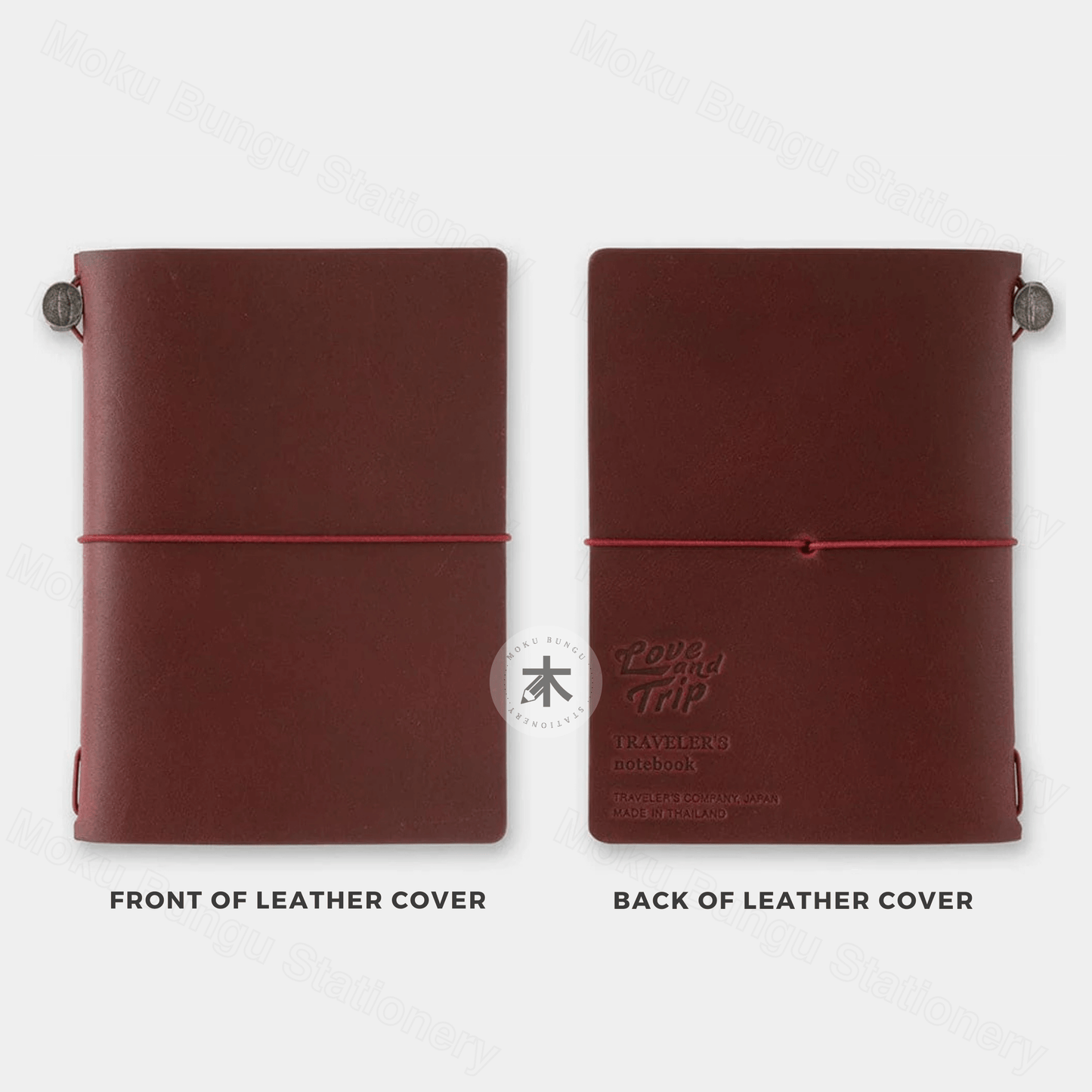 TRAVELER'S notebook Leather Cover Starter Kit - Passport Size - Red - Limited Edition - LOVE AND TRIP