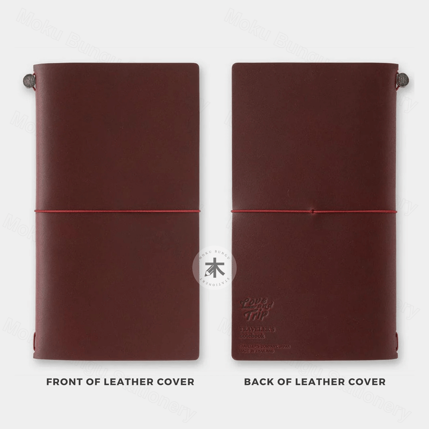 TRAVELER'S notebook Leather Cover Starter Kit - Regular Size - Red - Limited Edition - LOVE AND TRIP