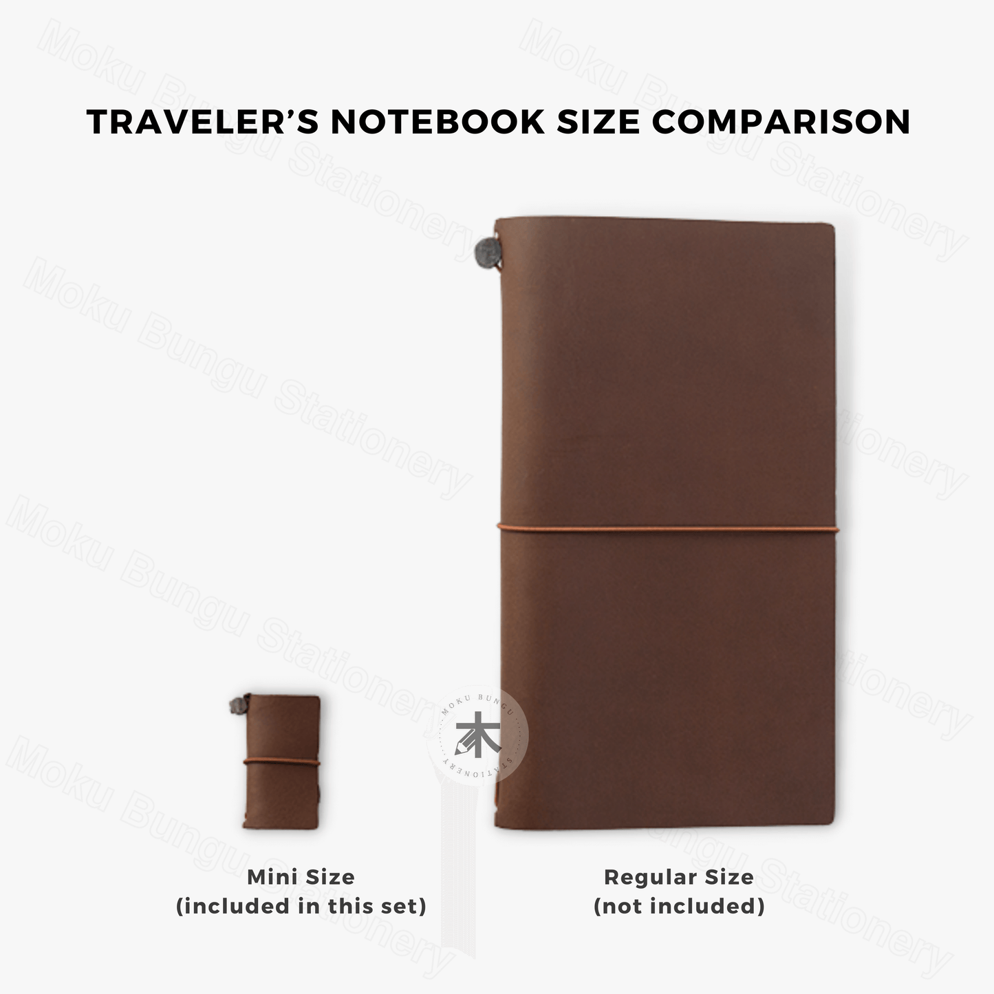 TRAVELER'S notebook Mini 10th Anniversary Can Set - Brown Leather - Red Tin Box