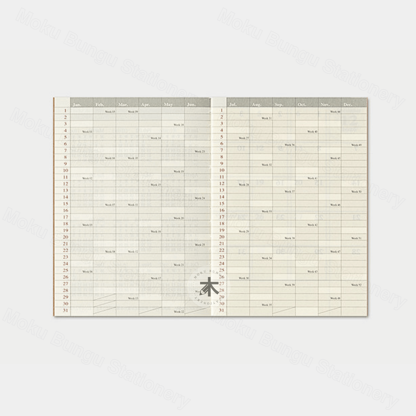 TRAVELER'S notebook Refill - Passport Size - 2027 Diary - Monthly Planner