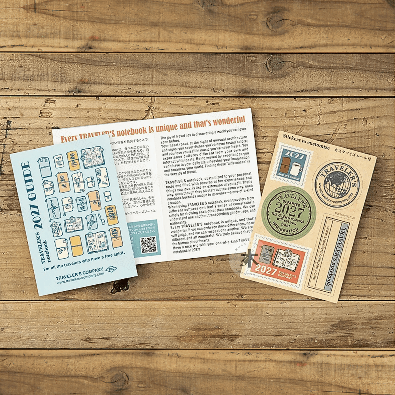 TRAVELER'S notebook Refill - Passport Size - 2027 Diary - Weekly Planner