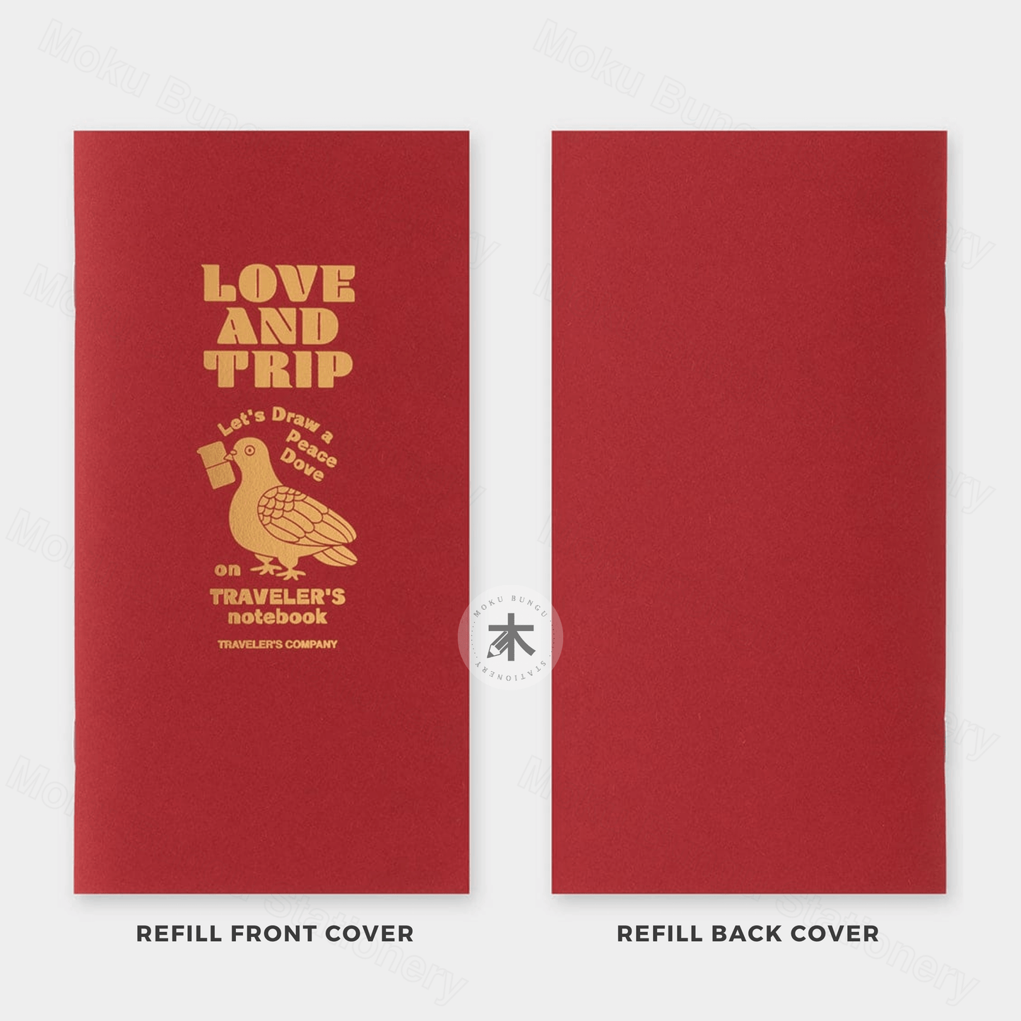 TRAVELER'S notebook Refill - Regular Size -  Limited Edition - LOVE AND TRIP - MD Paper Cream - Blank