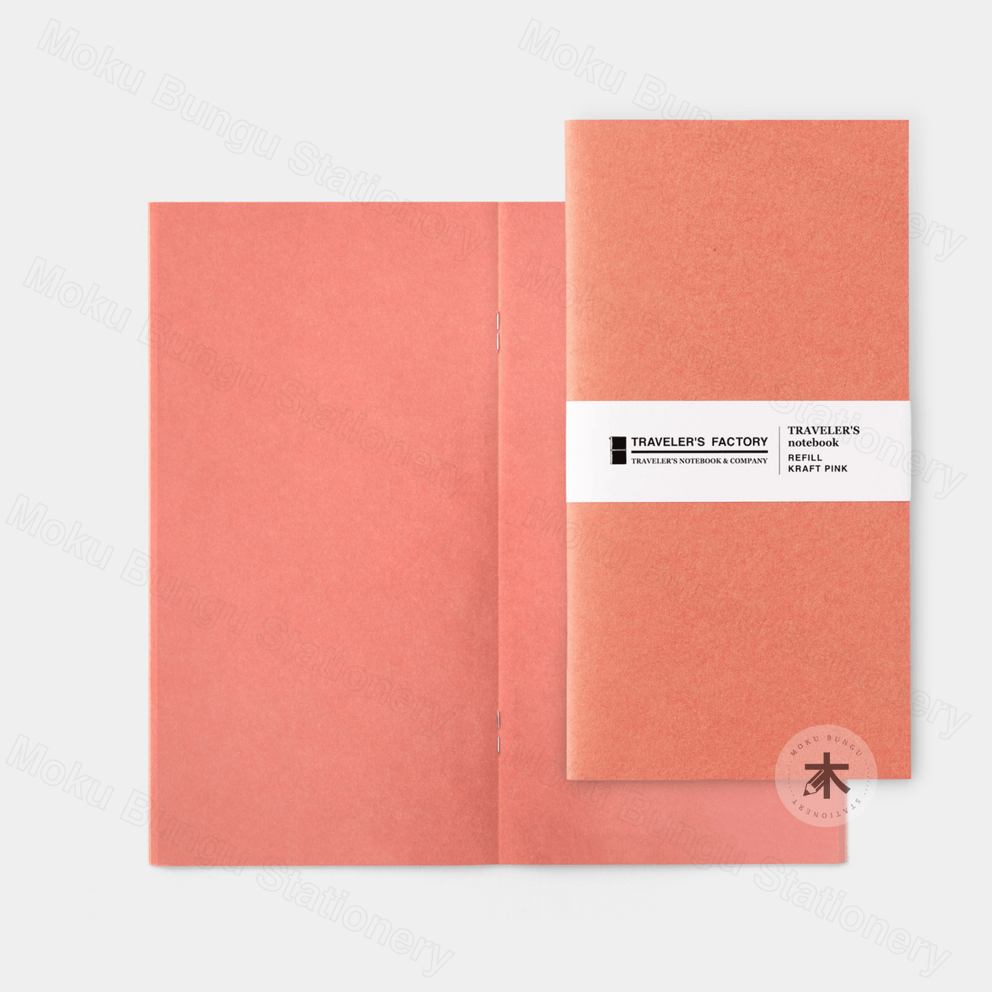 TRAVELER'S notebook Refill - Regular Size - Traveler's Factory Original Colour - Kraft Paper - Pink