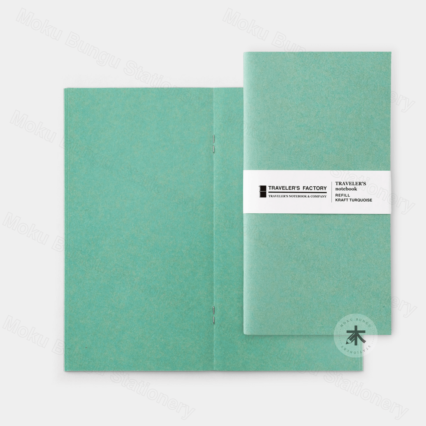 TRAVELER'S notebook Refill - Regular Size - Traveler's Factory Original Colour - Kraft Paper - Turquoise