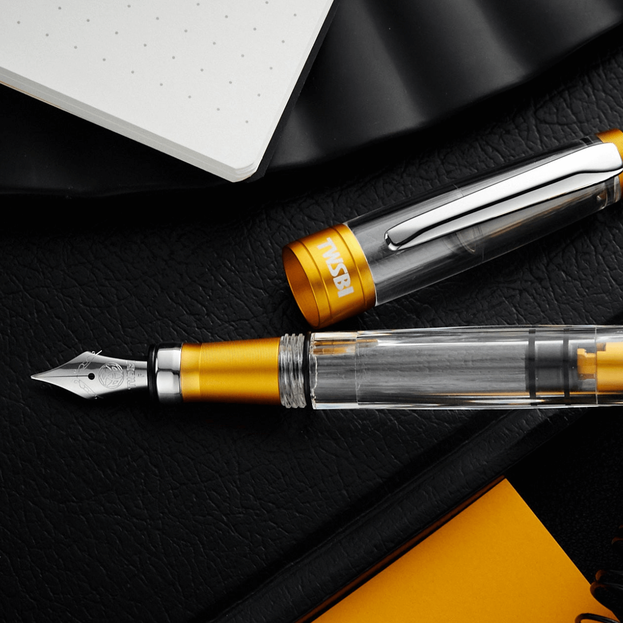 TWSBI Diamond 580ALR Fountain Pen - Sunset Yellow - Medium Nib