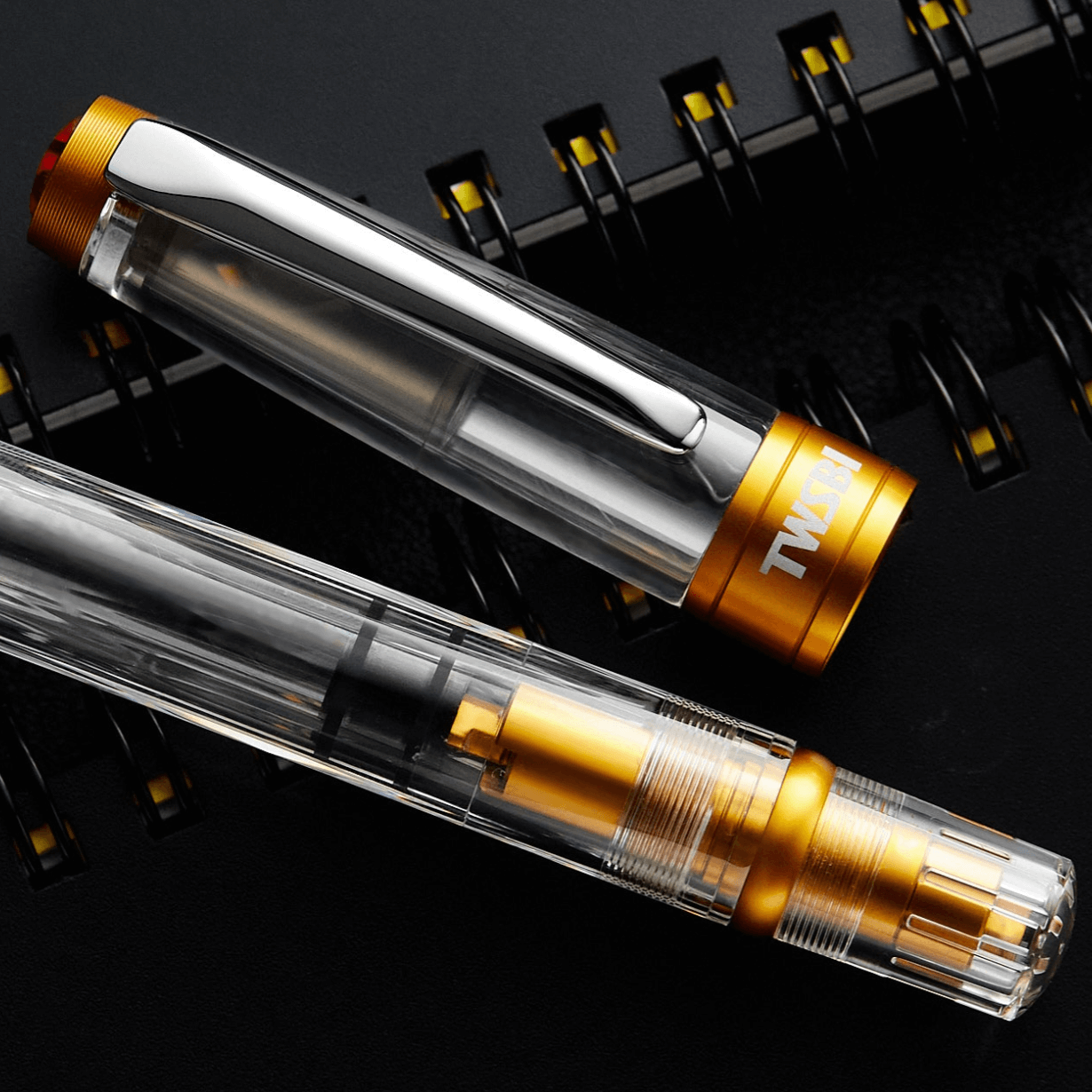 TWSBI Diamond 580ALR Fountain Pen - Sunset Yellow - Medium Nib