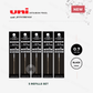 Uni Jetstream Multipen Ballpoint Ink Refill Set - D1 Type - 0.7mm - Black - SXR-200-07.24 (Set of 5)