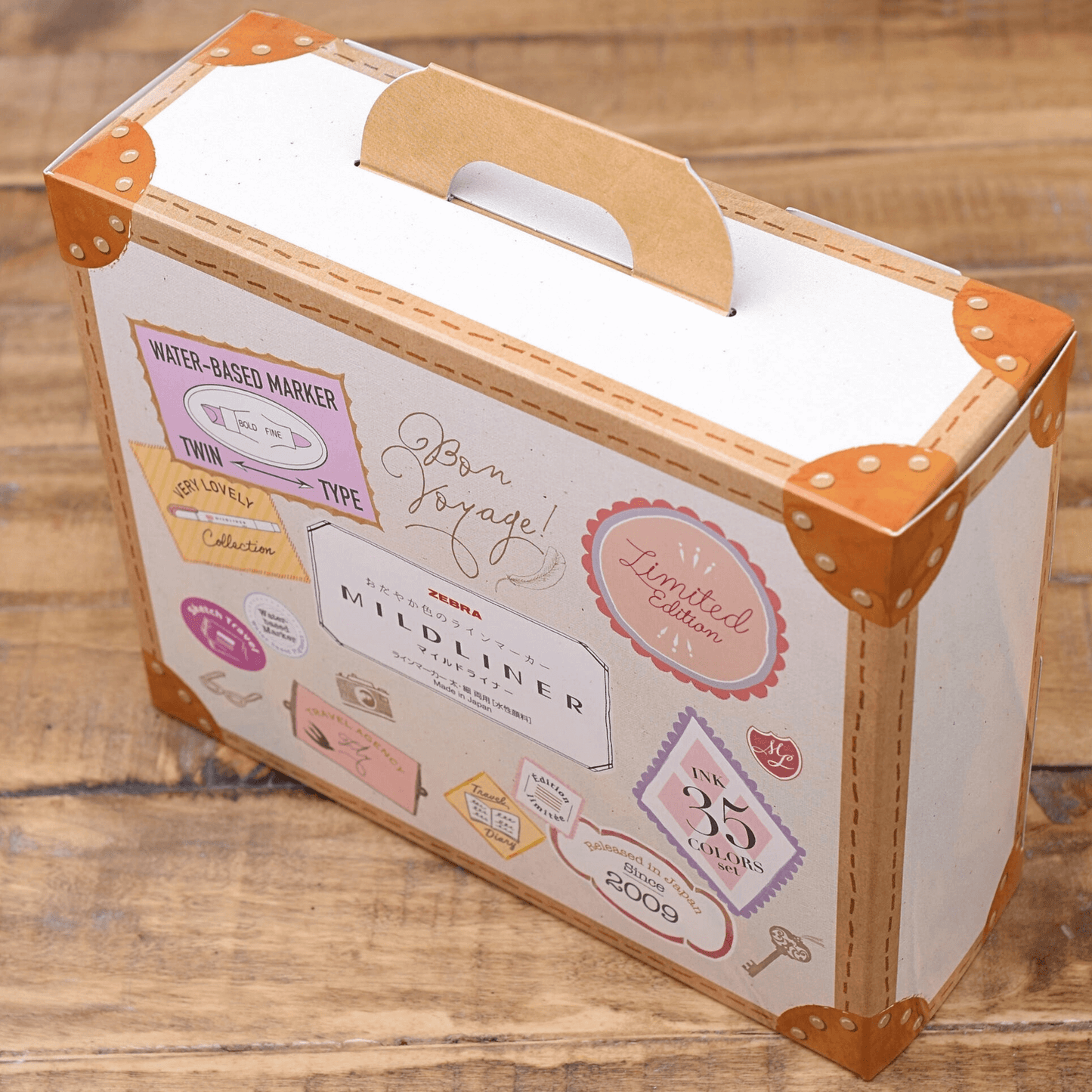 Zebra - Mildliner Double-Sided Pastel Highlighter - 35 Colour Box Set