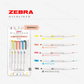 Zebra - Mildliner Double-Sided Pastel Highlighter - 40 Colour Set