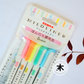 Zebra - Mildliner Double-Sided Pastel Highlighter - 5 Colour Set - Fluorescent