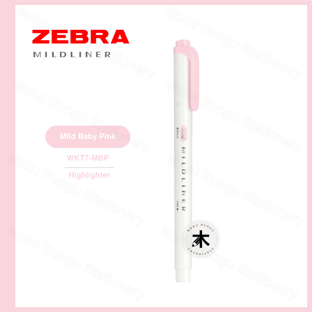 Zebra Mildliner Double-Sided Pastel Highlighter - Individual Colour (40 Colours Available)