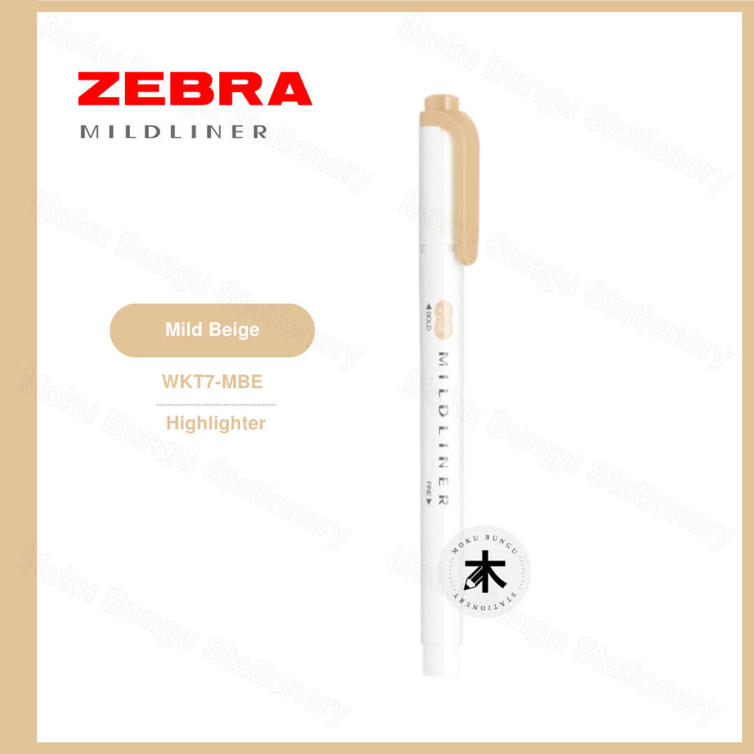 Zebra Mildliner Double-Sided Pastel Highlighter - Individual Colour (40 Colours Available)