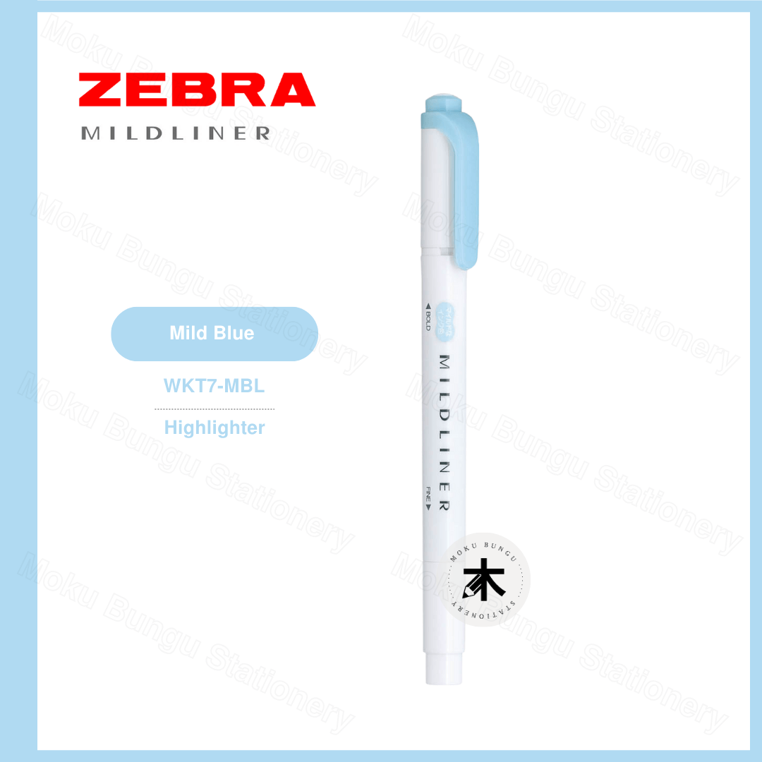 Zebra Mildliner Double-Sided Pastel Highlighter - Individual Colour (40 Colours Available)