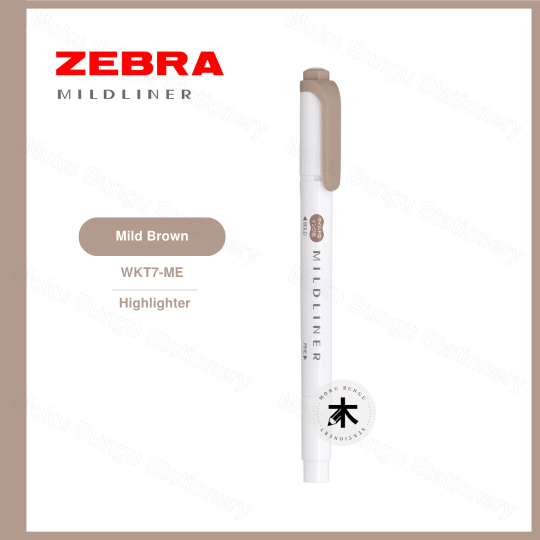 Zebra Mildliner Double-Sided Pastel Highlighter - Individual Colour (40 Colours Available)