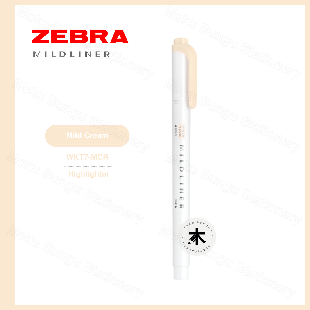Zebra Mildliner Double-Sided Pastel Highlighter - Individual Colour (40 Colours Available)