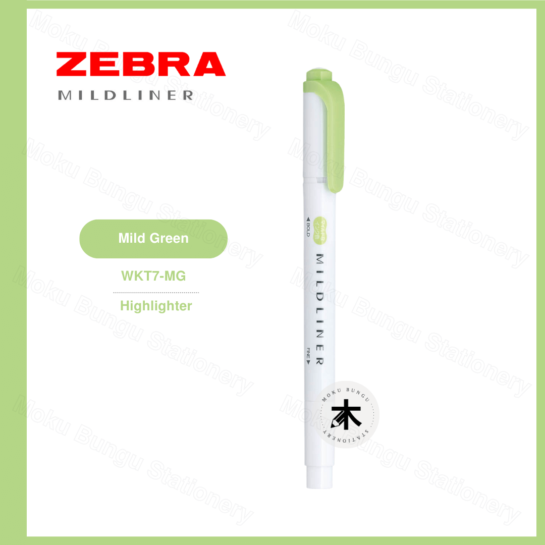 Zebra Mildliner Double-Sided Pastel Highlighter - Individual Colour (40 Colours Available)