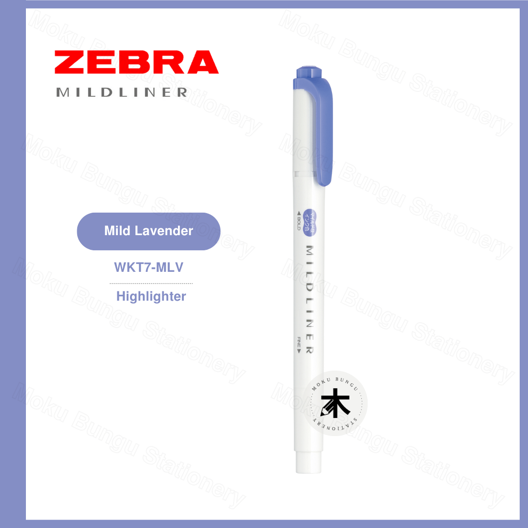 Zebra Mildliner Double-Sided Pastel Highlighter - Individual Colour (40 Colours Available)
