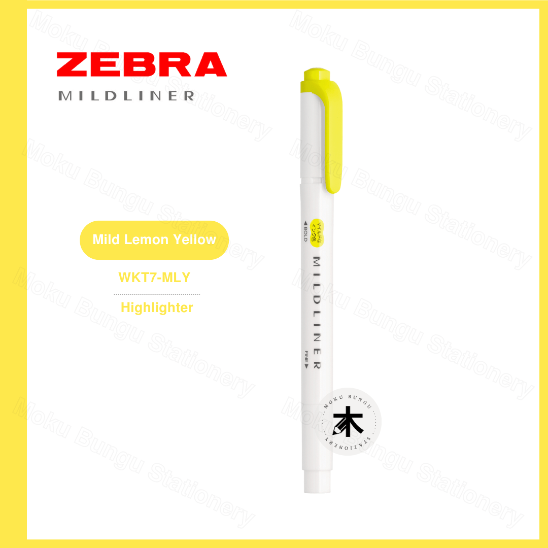 Zebra Mildliner Double-Sided Pastel Highlighter - Individual Colour (40 Colours Available)