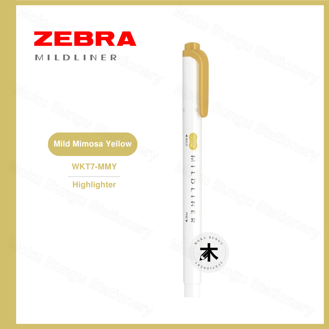 Zebra Mildliner Double-Sided Pastel Highlighter - Individual Colour (40 Colours Available)