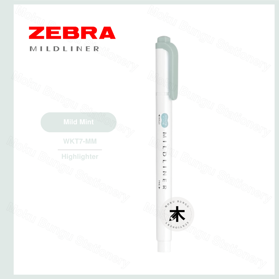Zebra Mildliner Double-Sided Pastel Highlighter - Individual Colour (40 Colours Available)