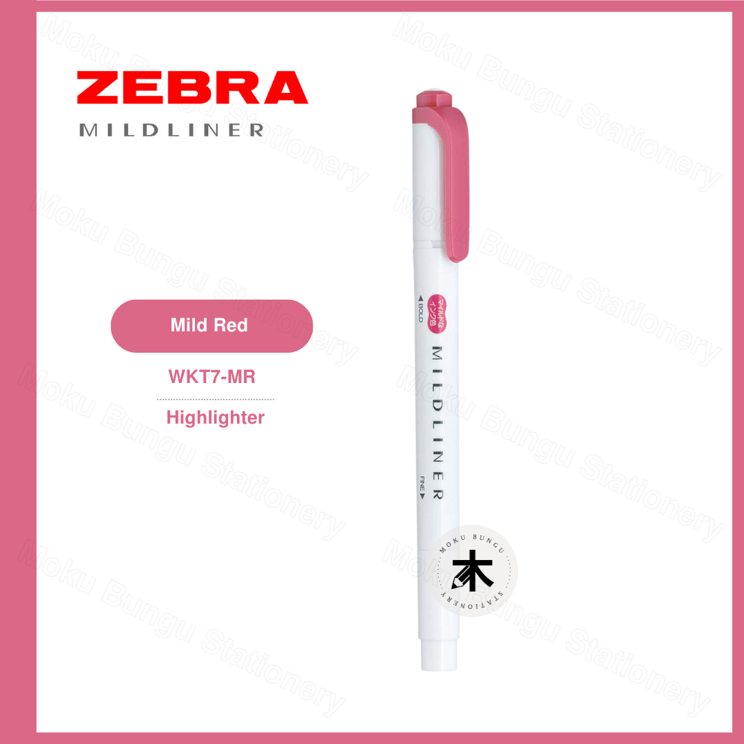Zebra Mildliner Double-Sided Pastel Highlighter - Individual Colour (40 Colours Available)