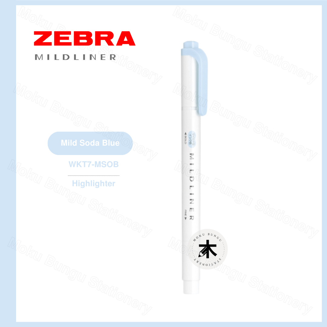 Zebra Mildliner Double-Sided Pastel Highlighter - Individual Colour (40 Colours Available)