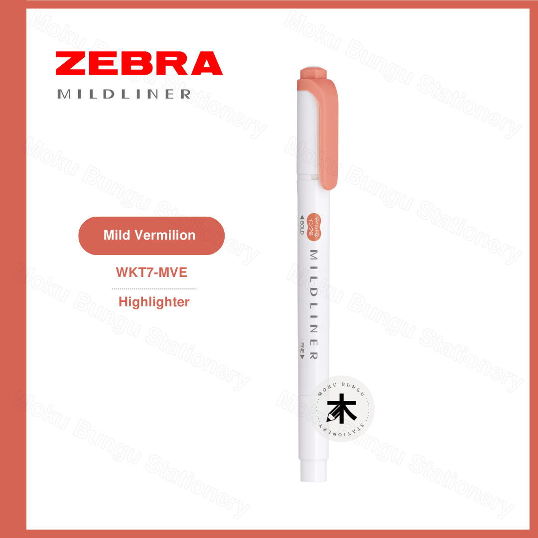 Zebra Mildliner Double-Sided Pastel Highlighter - Individual Colour (40 Colours Available)