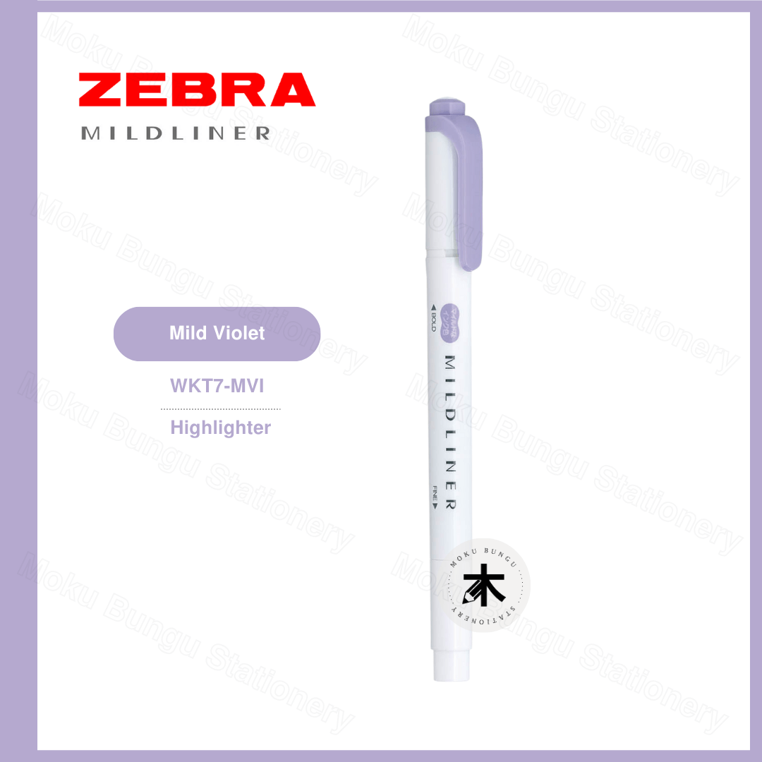 Zebra Mildliner Double-Sided Pastel Highlighter - Individual Colour (40 Colours Available)