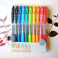 Zebra Sarasa Clip Gel Pen - 0.4mm - 10 Colour Set