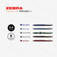 Zebra Sarasa Clip Gel Pen - 0.5mm - 5 Colour Set - Vintage Colour 1 (New Package)