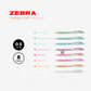 Zebra Sarasa Clip Gel Pen - 0.5mm - Milk Colour - 8 Colour Set