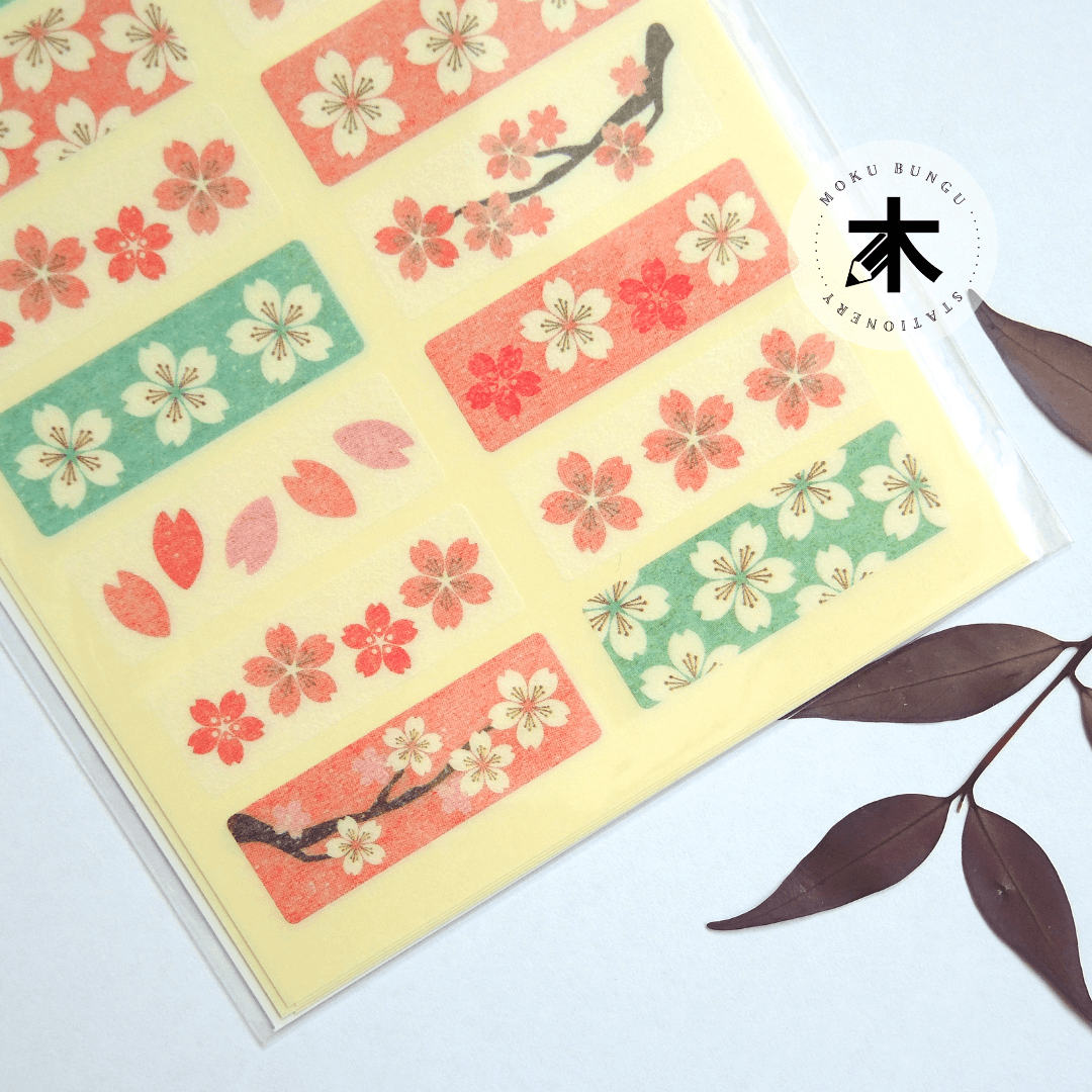 Kyowa - Stick Seal - Masking Stickers - Sakura Cherry Blossoms