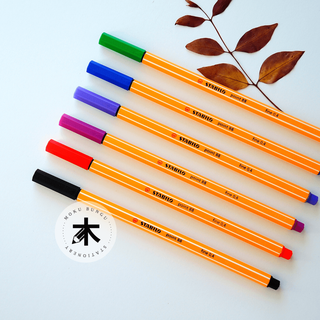 Stabilo - Point 88 Fineliners 0.4mm Assorted - 6 Pack