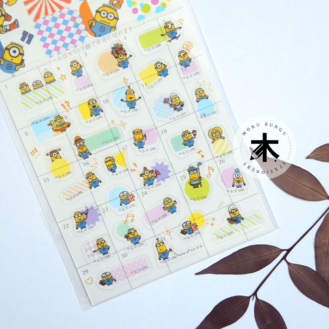 Sunstar - Minion Decoration Stickers - Index Schedule Seals
