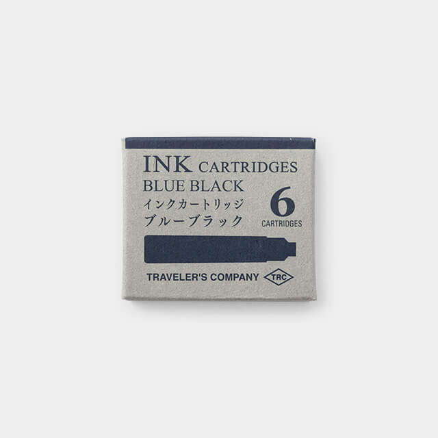 TRAVELER'S COMPANY - Brass Fountain Pen Ink Cartridges - Blue Black