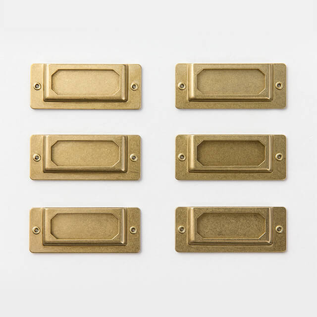 TRAVELER'S COMPANY - Brass Label Plates