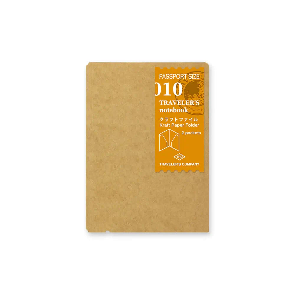 TRAVELER'S notebook Accessory - Passport Size - 010 Kraft Paper Folder
