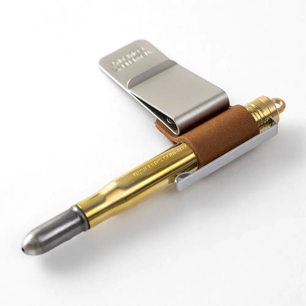 TRAVELER'S notebook Accessory - Regular & Passport Size - 016 Pen Holder - Camel