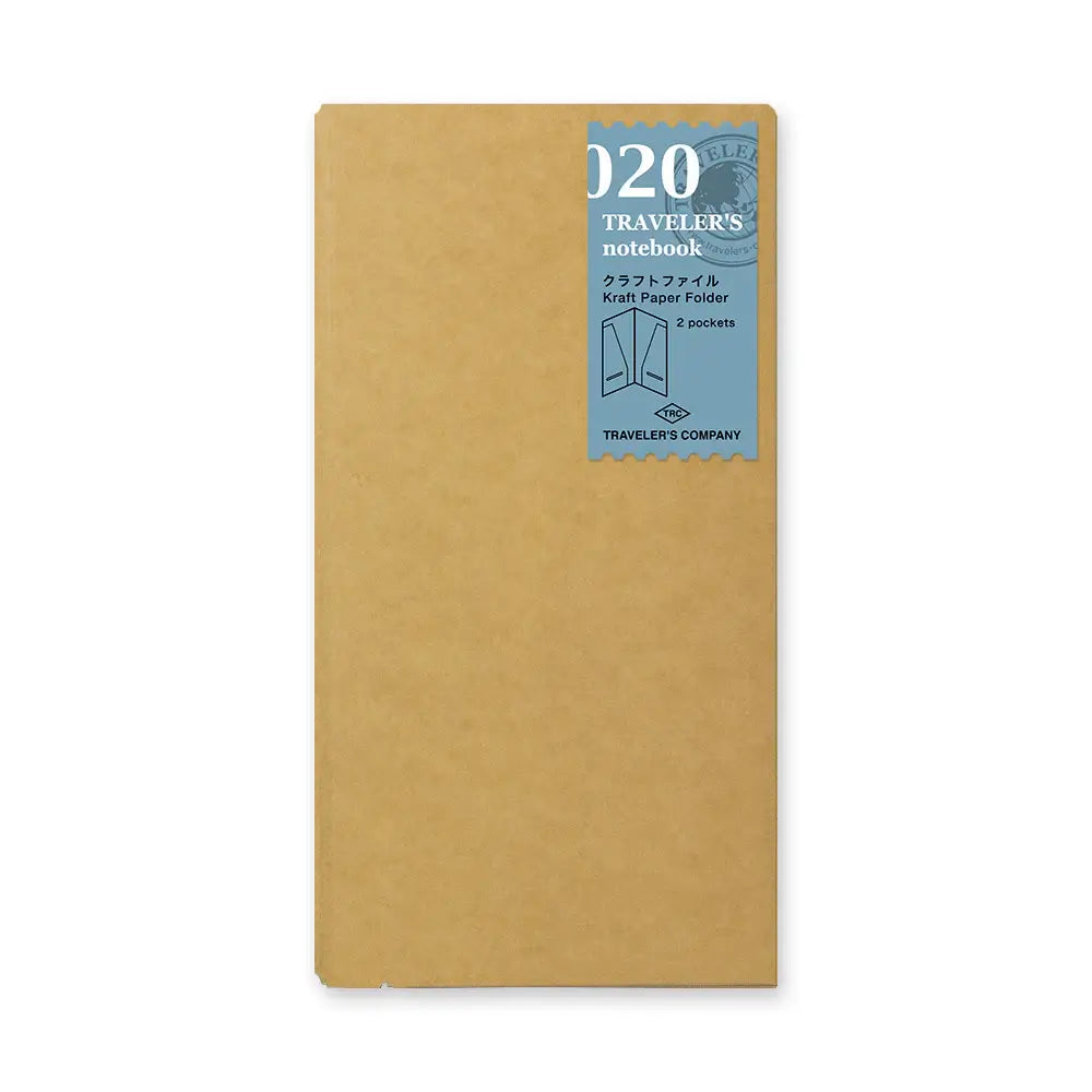 TRAVELER'S notebook Accessory - Regular Size - 020 Kraft Paper Folder
