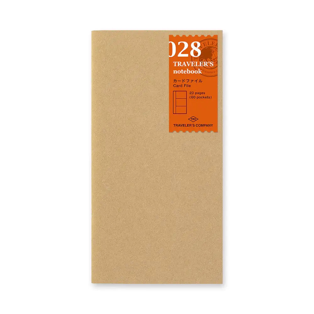 TRAVELER'S notebook Accessory - Regular Size - 028 Kraft Card File