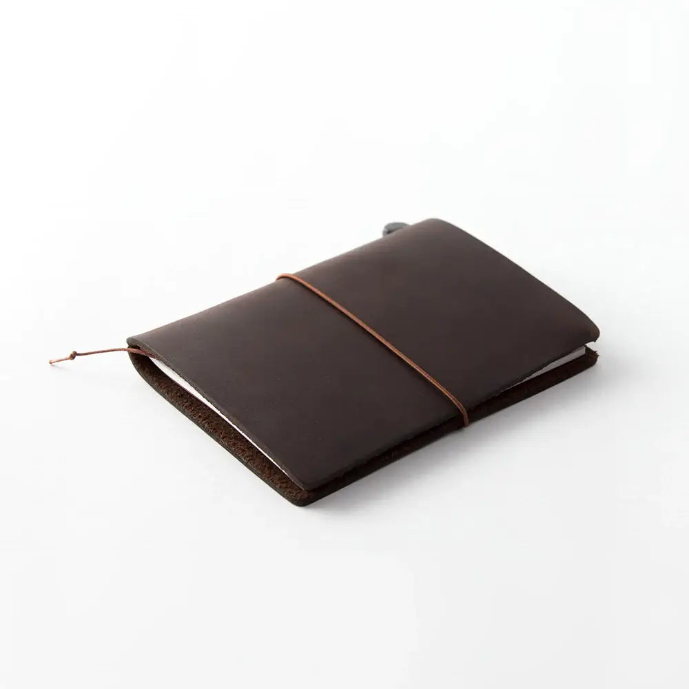 TRAVELER'S notebook Leather Cover Starter Kit - Passport Size - Brown